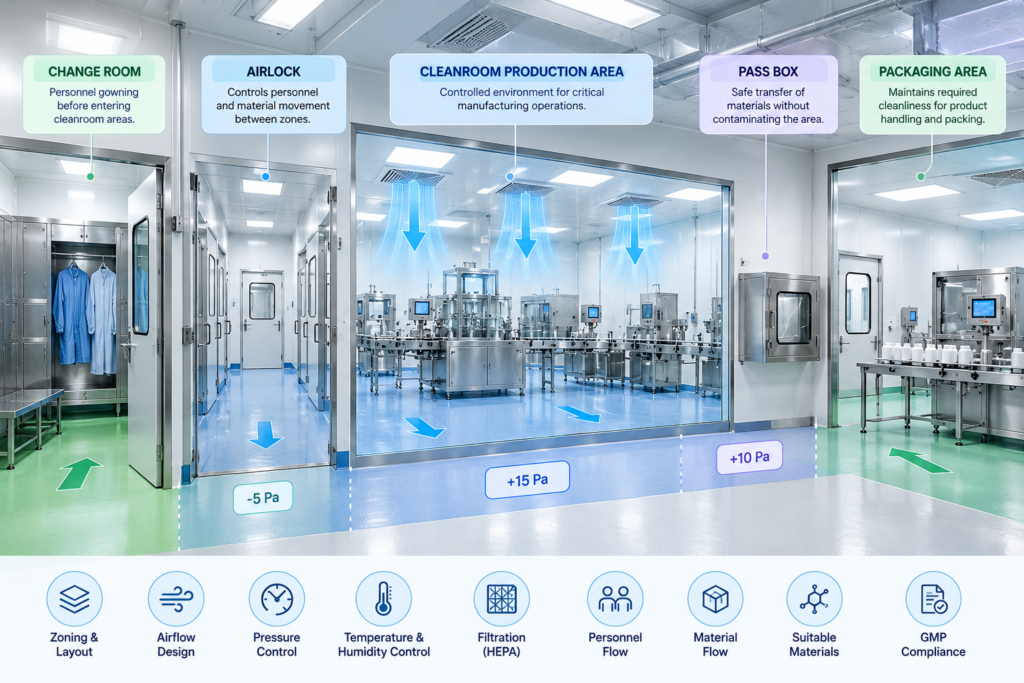 GMP cleanroom design